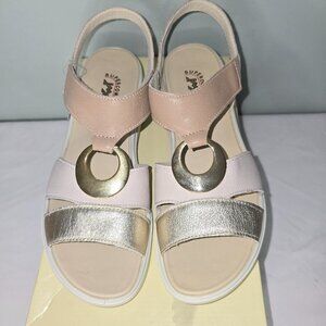 IMAC 557380 Super comfort Leather Strappy Sandals, Women's Size 38, New in Box